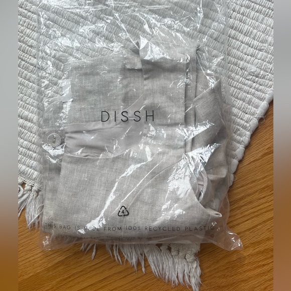 Dissh natural linen Oscar scoop neck vest - size small/4 - Picture 4 of 4